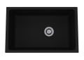 Rohl® 6307-63 Allia Traditional Kitchen Sink, Satin Black, Rectangular Shape, 32 in L, 1 Faucet Holes, Undermount Mounting