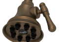 ROHL WI0123EB 4" Mantova Adjustable Showerhead - English Bronze