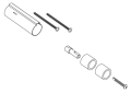 Moen 148479 1 inch Extension Kit - Chrome