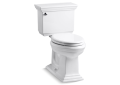 Kohler® 3817-U-0 2-Piece Toilet, Memoirs® Comfort Height®, Elongated Bowl, 16-1/2 in H Rim, 12 in Rough-In, 1.28 gpf, White