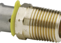 Viega 90571 PureFlow 1-1/4 inch Press x 1-1/4 inch Male Lead Free Bronze Adapter