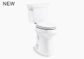 Kohler K-25224-0 Highline Tall Two-Piece Elongated Tall Height Toilet - White