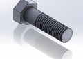 Empire Industries 58B058350 5/8 inch X 3-1/2 inch Black Hex Head Bolt less Nut