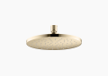 Kohler K-13688-AF Contemporary Round 8" Single-Function Rainhead, 2.5 GPM - Vibrant French Gold