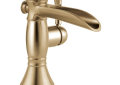 DELTA® 598LF-CZMPU Centerset Lavatory Faucet, Cassidy™, 1.2 gpm, 4-11/16 in H Spout, 1 Handles, Pop-Up Drain, 1/3 Faucet Holes, Brilliance® Champagne Bronze, Function: Traditional, Commercial