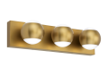 Tech Lighting 700BCOKO3R-LED930 OKO 3-Light Bath - Aged Brass