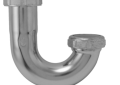 Oatey 10304CP Keeney 1-1/2 inch 20 Gauge Brass "J" Bend less Cleanout - Chrome