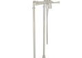 ROHL AKIT2302NLMPN San Giovanni Exposed Floor Mount Tub Filler with Handshower & Floor Pillar Legs or Supply Unions - Polished Nickel
