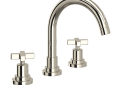 ROHL A2228XMPN-2 Lombardia C-Spout Widespread Bathroom Faucet - Polished Nickel
