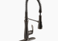 Kohler K-29106-2BZ Bellera(R) Semi-Professional Kitchen Sink Faucet with Three-Function Sprayhead - Oil-Rubbed Bronze