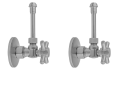 Jaclo® 621-4-62-ULB 621-4-62 Quarter Turn Angle Pattern Faucet Supply Valve Kits, 6 Pieces