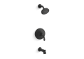 Kohler(R) K-TS27391-4G-BL Simplice(R) Rite-Temp(R) Bath and Shower Trim Kit, 1.75 GPM - Matte Black