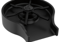 DELTA® GR250-BL Glass Rinser, 2-1/2 in THK Max Deck, 2-1/2 in L Spout, 1-1/8 in H Spout, 1.2 gpm at 60 psi, Metal, Matte Black, Import