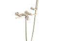 Rohl A2202LMSTN Lombardia Wall Mount Exposed Tub Set with Handshower - Satin Nickel