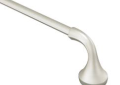 Moen® YB2824BN Towel Bar, Eva®, 24 in L Bar, 3.43 in OAD x 1.99 in OAH, Brushed Nickel, Import