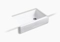 Kohler K-6351-0 Hayridge(R) Whitehaven(R) 35-11/16" x 21-9/16" x 9-5/8" Undermount Single-Bowl Farmhouse Kitchen Sink with Tall Apron - White