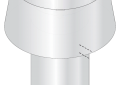 Weil McLain 450-021-242 5 inch Vertical Draft Hood