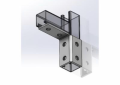 Empire 9074WFZ Left Hand Single Corner Connection, 6 Holes, 3-7/8 in L