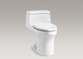 Kohler K-4000-0 San Souci Comfort Height One-Piece Compact Elongated Toilet -