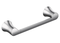 Moen® YB0286CH Hand Towel Bar, Doux™, 9 in L Bar, 2.06 in OAD x 2-1/2 in OAH, Stainless Steel/Zinc, Polished Chrome, Import