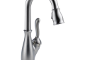 DELTA® 9678-AR-DST Pull-Down Prep Faucet, Leland®, Arctic™ Stainless Steel, 1 Handle, 1.8 gpm