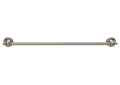 Brizo® 692485-PN Charlotte® Square Towel Bar, 24 in L Bar, 3-5/8 in OAD x 2-3/8 in OAH, Polished Nickel, Import