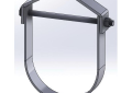 Empire 11B0500 Adjustable Standard Clevis Hanger, 5 in Pipe, 5/8 in Rod, 1430 lb Load, Carbon Steel, Plain