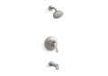 Kohler(R) K-TS27391-4G-BN Simplice(R) Rite-Temp(R) Bath and Shower Trim Kit, 1.75 GPM - Vibrant Brushed Nickel