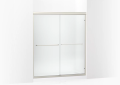 Sterling 5475-59N-G03 Finesse(TM) Frameless Sliding Shower Door 54-5/8"-59-5/8" W x 69-3/4" H - Nickel