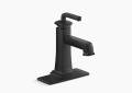 Kohler K-27400-4-BL Riff(TM) Single-Handle Bathroom Sink Faucet, 1.2 GPM - Matte Black
