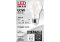 SATCO® S12416 TRIAC Dimmable LED Lamp, 8 W, 60 W Incandescent Equivalent, E26 Medium LED Lamp, A19 Shape, 800 Lumens