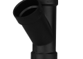 Charlotte ABS 00600 0800 Wye, Fitting/Connector: Wye, 2 in Nominal, Hub End Style, SCH 40/STD, ABS, Domestic
