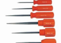 Malco® A2 Pointed Tip Scratch Awl, 1/4 in Drive, 6-1/4 in OAL, High Carbon Steel Fluted Shank