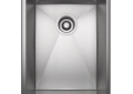 Rohl® RSS1318SB Forze Transitional Kitchen Sink, Rectangular Shape, 1 Faucet Holes, 13 in L, Deck Mounting, Brushed Stainless Steel