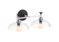 Kohler® 31769-SC02-CBL Light Sconce, (2) Lamp, 120 V AC, Matte Black/Polished Chrome Housing