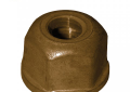 Jones Stephens B10-104 1/2 inch - 14 x 9/16 inch Regular Brass Basin Nut