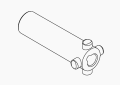 Kohler K-1032871-BC Medium Valve Stem Adapter - Bright Chrome