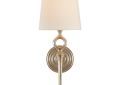 Visual Comfort ARN2022BSL-L AERIN Bristol2 1 Light 7 inch Burnished Silver Leaf Single Sconce Wall Light