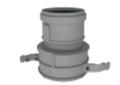 Duravent 4PPS-FAF 4 inch Polypropylene Flex Female Adapter