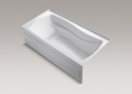 Kohler 1257-GRA-0 6' BubbleMassage(TM) Bath with Integral Apron