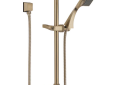 Brizo® 85730-GL Hand Shower With Slide Bar, Virage®, 2 gpm, 60 to 82 in L Hose, 1/2-14 NPSM Connection, Luxe Gold, Import