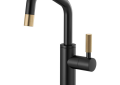 Brizo® 61363LF-C-BLGL Litze® Beverage Faucet, 1.5 gpm at 60 psi Flow Rate, Luxe Gold/Matte Black, 1 Handle, Domestic
