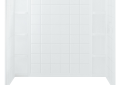 Sterling 71104100-0 60 inch x 37-1/2 inch x 54-1/4 inch Ensemble AFD Series Tile Shower Wall Set - White
