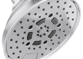 Brizo® 87495-PC-2.5 ESSENTIAL™ Classic Multi-Function Universal Showerhead With H2Okinetic® Technology and Touch-Clean® Technology, 2.5 gpm Max Flow, 5 Sprays, Wall Mount, 7-1/2 in Dia x 4-11/16 in H Head, Import