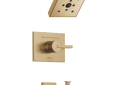 DELTA® T14453-CZH2O Monitor® 14 Tub and Shower Trim, 1.75 gpm Shower, Brilliance® Champagne Bronze