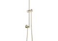Brizo® 74795-PN Essential™ Shower Series Classic Round Universal Wall Slide Bar With Adjustable Slide, 26-1/2 in L Bar, 4-3/8 in OAD, Polished Nickel, Import