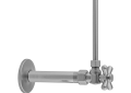 Jaclo® 616-72-PB 1/4 Turn Angle Pattern Contemporary/Modern Complete Toilet Supply Kit With Standard Cross Handle, 4 Pieces, Domestic