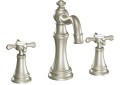 Moen TS42114BN Weymouth Two Handle Cross Bathroom Faucet - Brushed Nickel