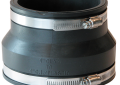 Fernco 1002-44 4 inch Clay X 4 inch Cast Iron/Plastic Flexible Coupling