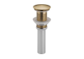 Brizo® RP72413GL Pushbutton Activated Pop-Up Drain Assembly, Luxe Gold, Brass Drain
